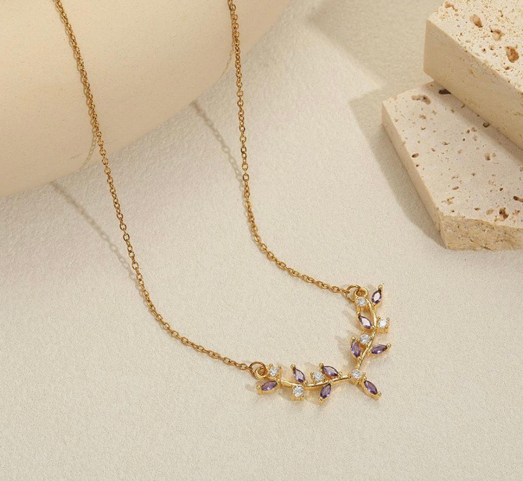 Lavender Vine Necklace
